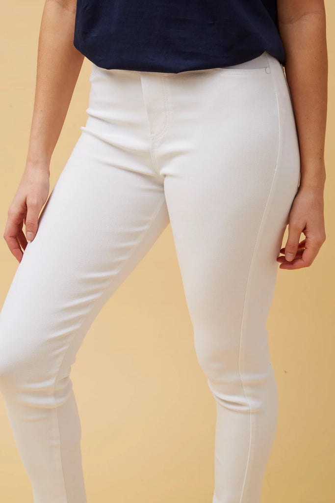 Pull On Jeans White