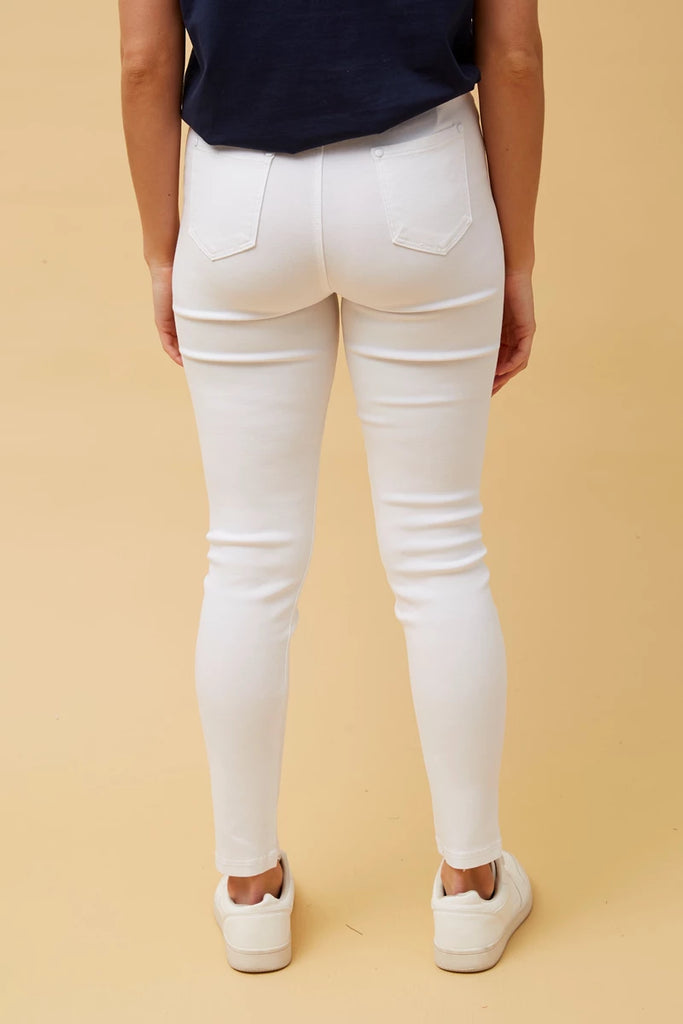 Pull On Jeans White