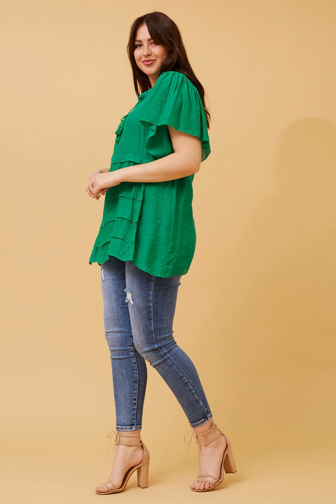 Tie Layer Top Emerald