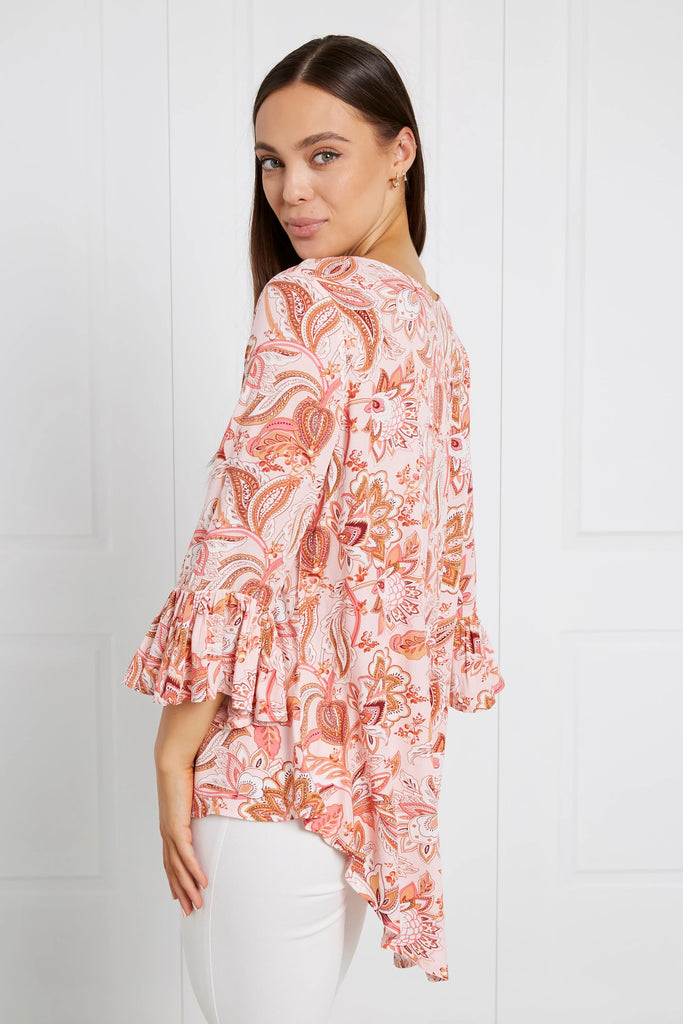 Paisley Floral Frill Top