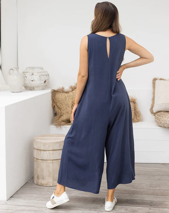 Sophia Jumpsuit in  Navy