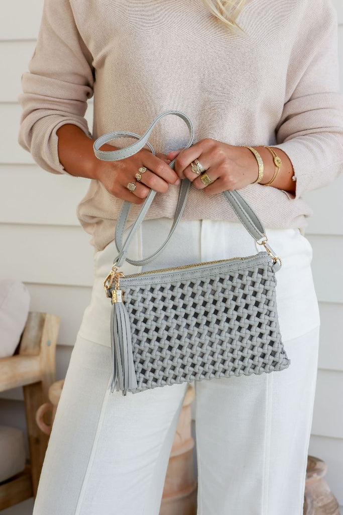 Woven Cross Body Bag