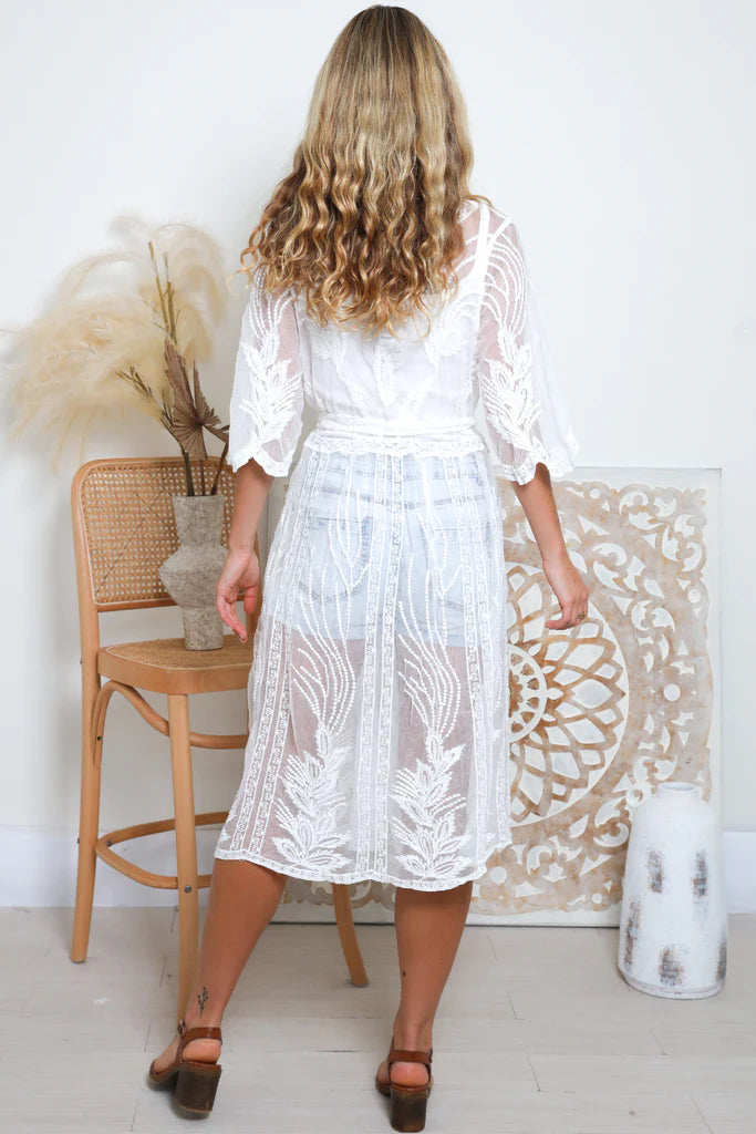 White Lace Kimono