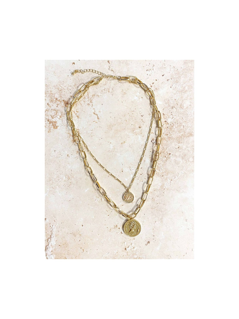 Juliet Coin Necklace Gold